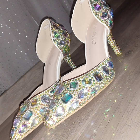 Crystal Queen Rhinestone Heels - Picture 2 of 8